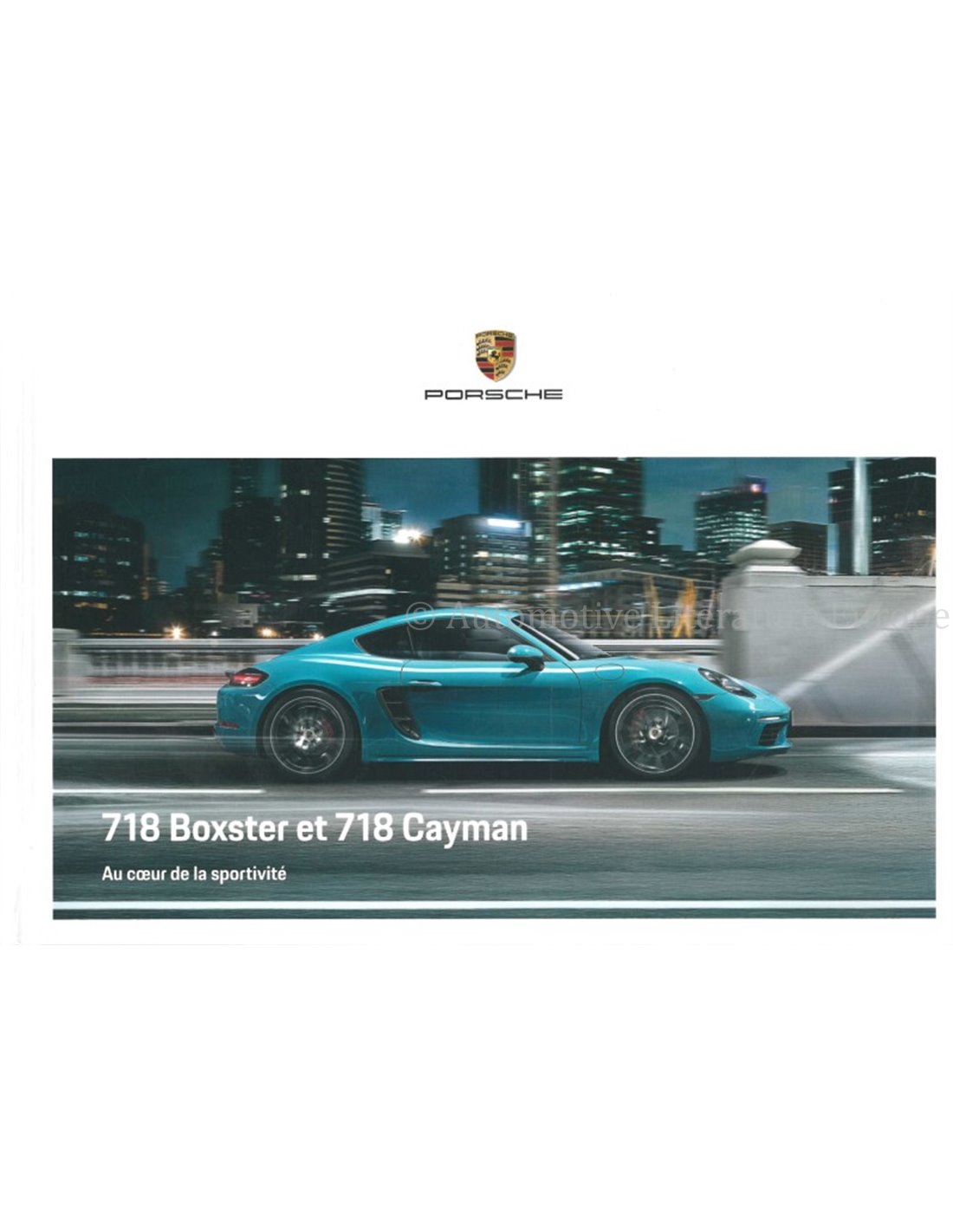 2020 PORSCHE 718 BOXSTER 718 CAYMAN HARDBACK BROCHURE FRENCH