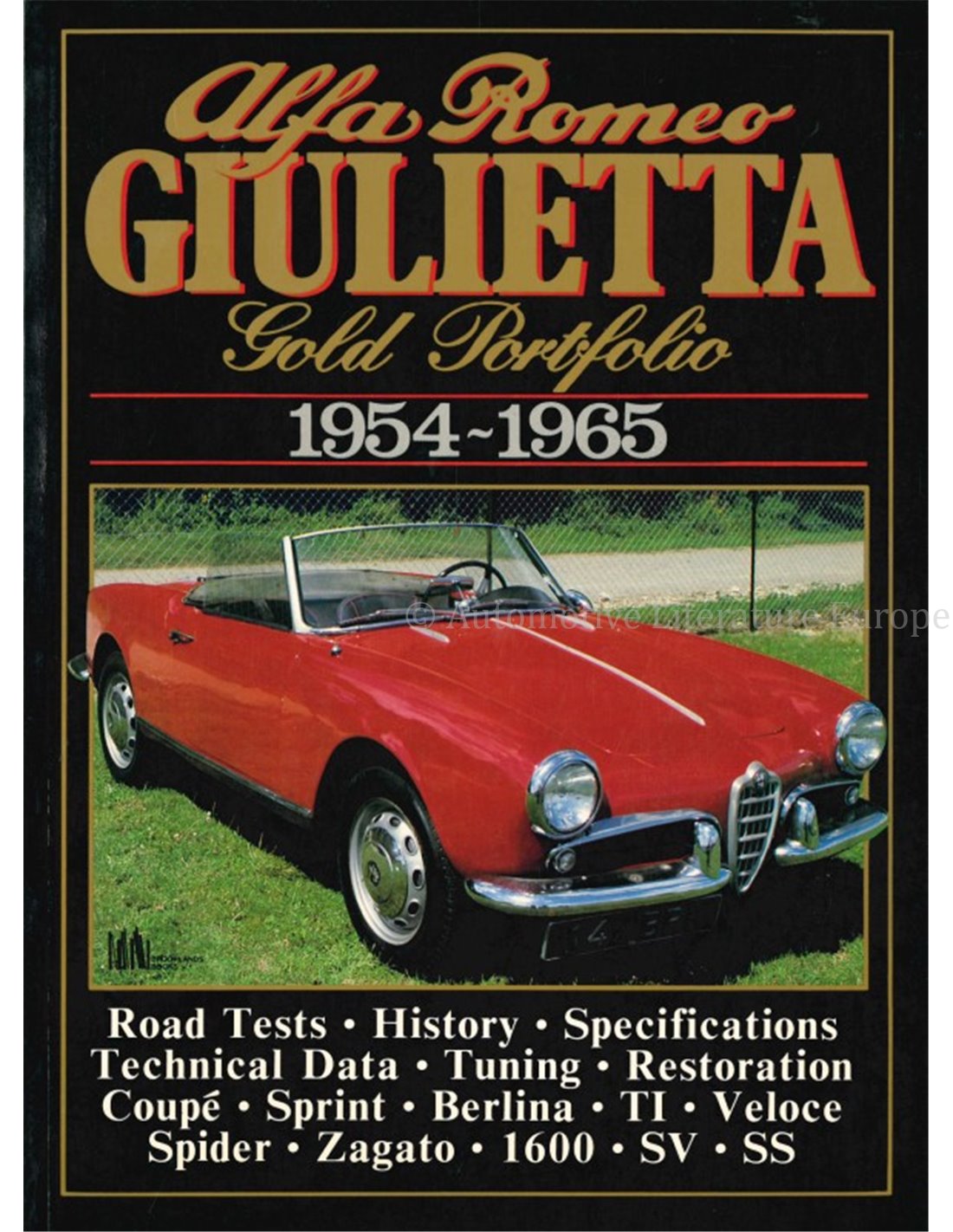 ALFA ROMEO GIULIETTA 1954 1965 GOLD PORTFOLIO