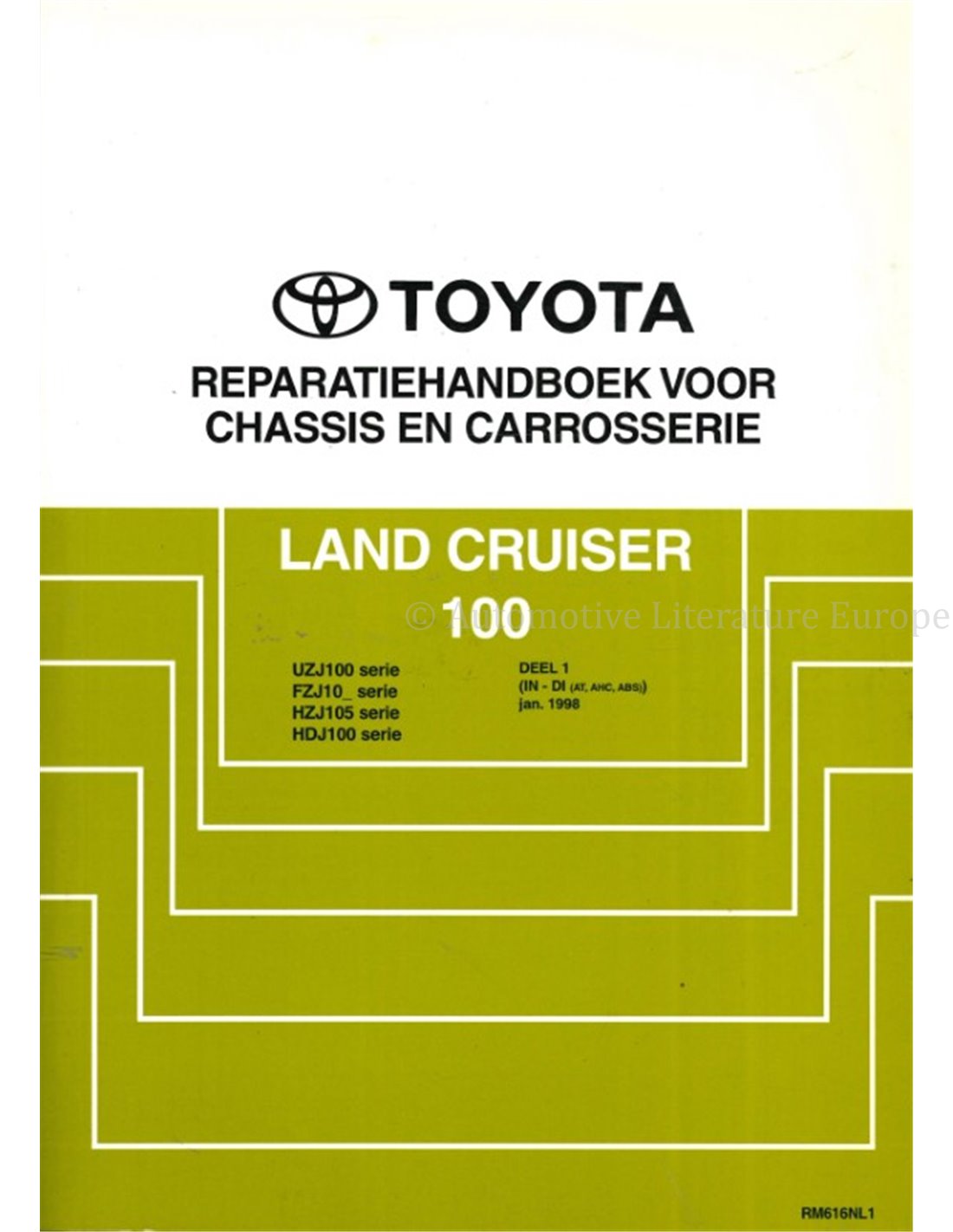 Toyota Land Cruiser Chassis Body Workshop Manual Dutch