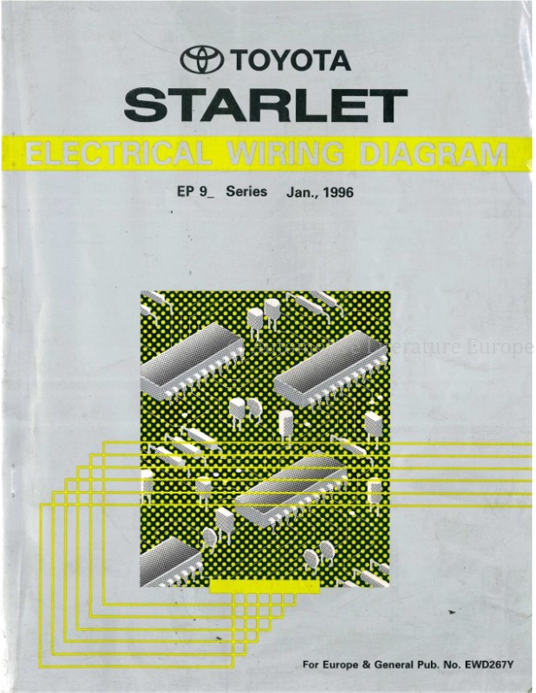 1996 TOYOTA STARLET ELECTRICAL WIRING DIAGRAM ENGLISH