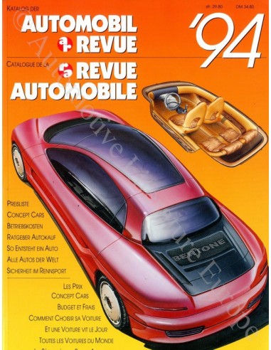 1994 AUTOMOBIL REVUE JAHRESKATALOG DEUTSCH FRANZÖSISCH