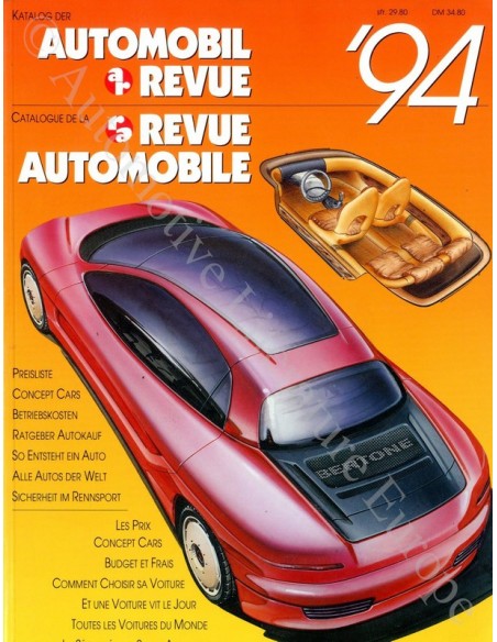 1994 AUTOMOBIL REVUE JAHRESKATALOG DEUTSCH FRANZÖSISCH