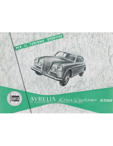 1953 LANCIA AURELIA GRAN TURISMO 2500 PROSPEKT ITALIENISCH