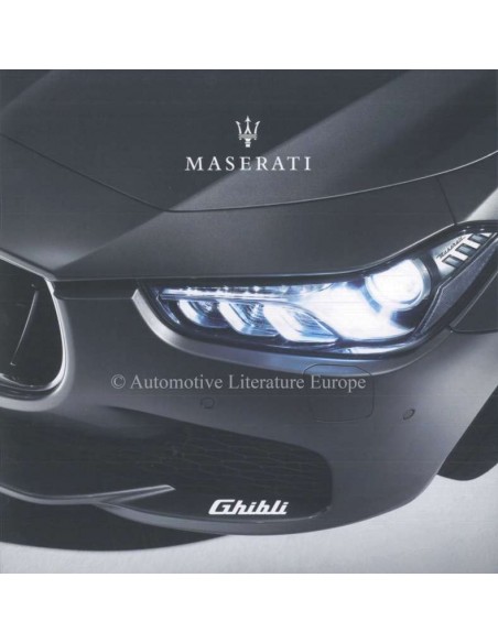 2017 MASERATI GHIBLI BROCHURE SPAANS