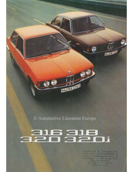 1975 BMW 3ER PROSPEKT NIEDERLÄNDISCH