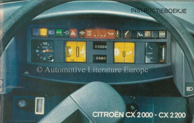 1974 CITROEN CX OWNERS MANUAL DUTCH