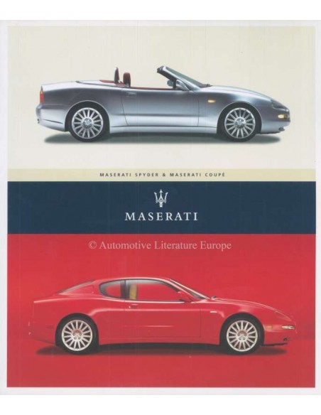 2002 MASERATI SPYDER & COUPE PROSPEKT ENGLISCH