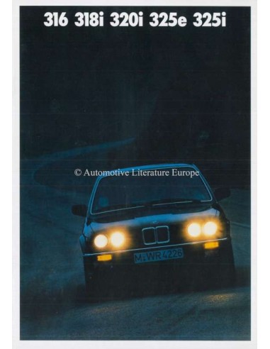 1987 BMW 3ER PROSPEKT NIEDERLÄNDISCH