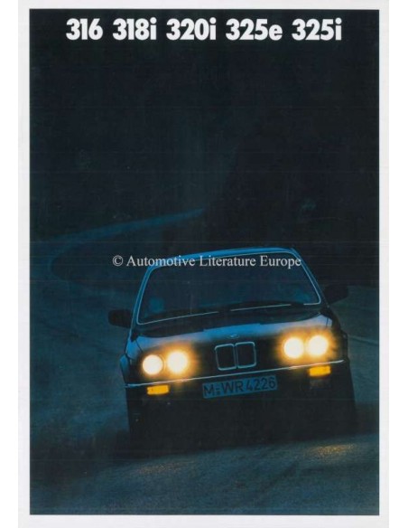 1987 BMW 3ER PROSPEKT NIEDERLÄNDISCH