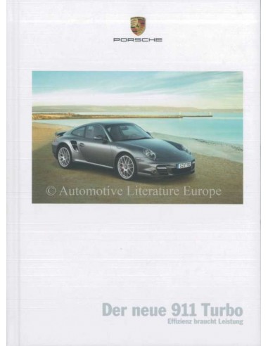 2010 PORSCHE 911 TURBO HARDBACK BROCHURE GERMAN