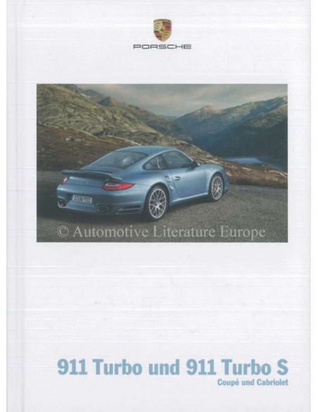 2011 PORSCHE 911 TURBO HARDCOVER PROSPEKT DEUTSCH