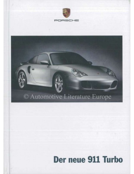 2000 PORSCHE 911 TURBO HARDCOVER PROSPEKT DEUTSCH