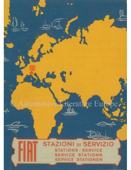 1956 FIAT SERVICE PUNTEN HANDBOEK