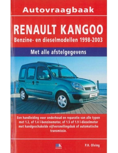 1998 - 2003 RENAULT KANGOO BENZINE DIESEL VRAAGBAAK NEDERLANDS