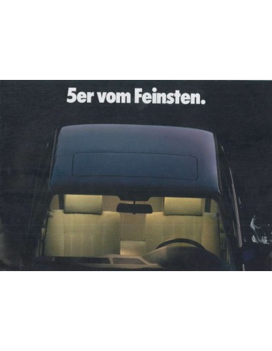 1986 BMW 5 SERIE BROCHURE DUITS