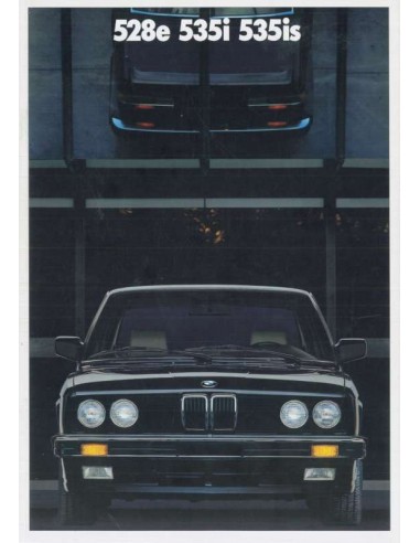 1987 BMW 5 SERIES BROCHURE ENGLISH