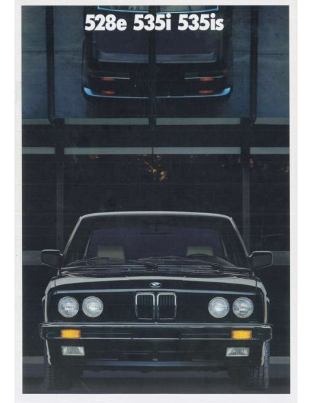 1987 BMW 5 SERIE BROCHURE ENGELS