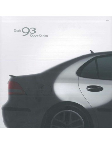 2003 SAAB 9-3 SPORT SEDAN BROCHURE ENGELS (USA)