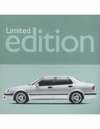 2000 SAAB 9-5 LIMOUSINE LIMITED EDITION DATENBLATT NIEDERLÄNDISCH