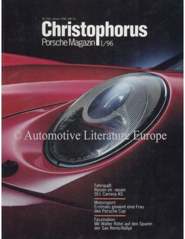 1996 PORSCHE CHRISTOPHORUS MAGAZINE 258 DUITS