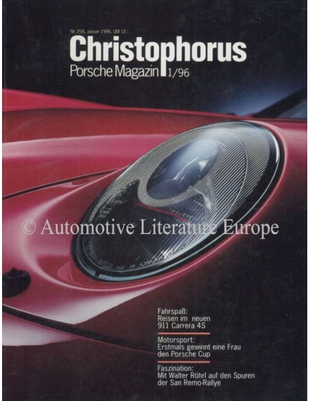 1996 PORSCHE CHRISTOPHORUS MAGAZINE 258 DUITS