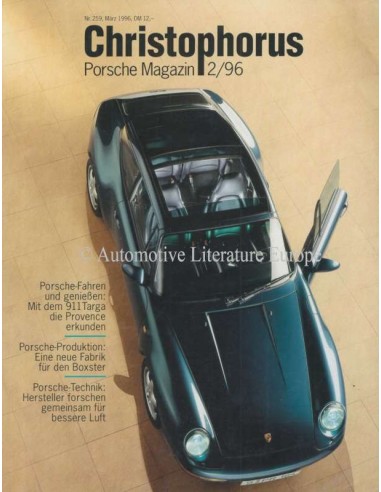 1996 PORSCHE CHRISTOPHORUS MAGAZIN 259 DEUTSCH