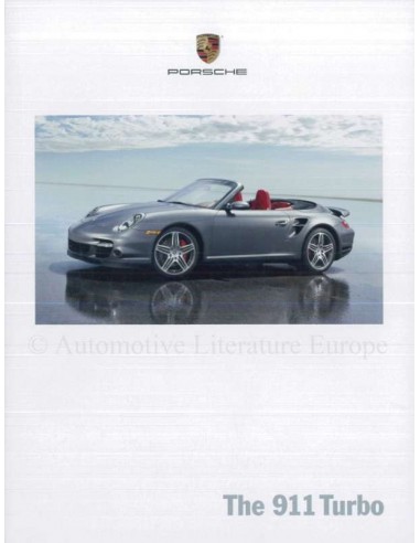 2008 PORSCHE 911 TURBO PROSPEKT ENGLISCH (USA)