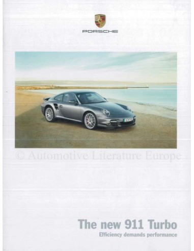 2009 PORSCHE 911 TURBO PROSPEKT ENGLISCH (USA)