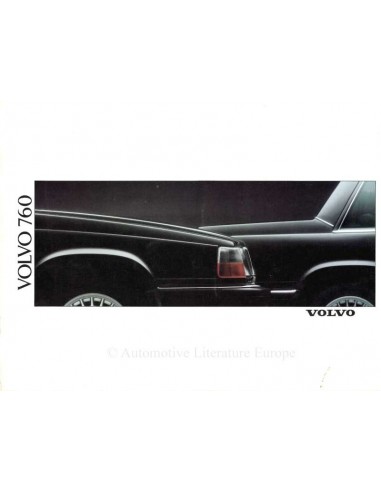 1989 VOLVO 760 BROCHURE DUTCH