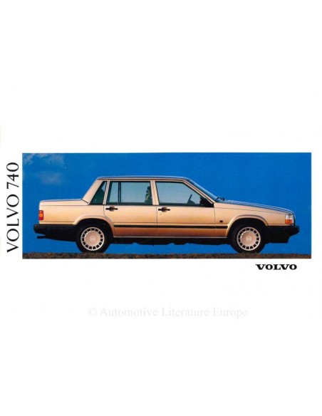 1991 VOLVO 740 BROCHURE DUTCH