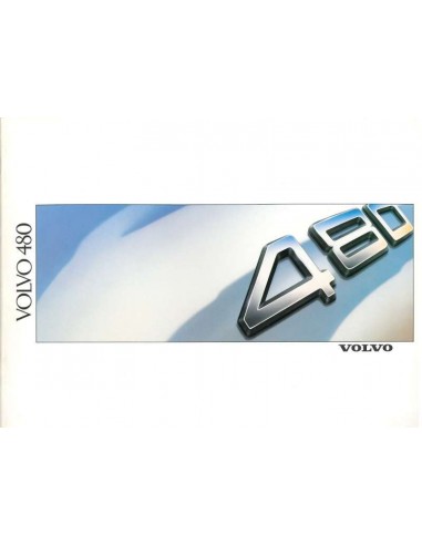 1988 VOLVO 480 BROCHURE NEDERLANDS