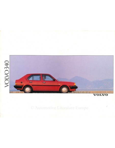 1990 VOLVO 340 BROCHURE NEDERLANDS