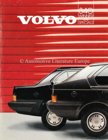 1986 VOLVO 340 WINNER & SPECIALS BROCHURE NEDERLANDS