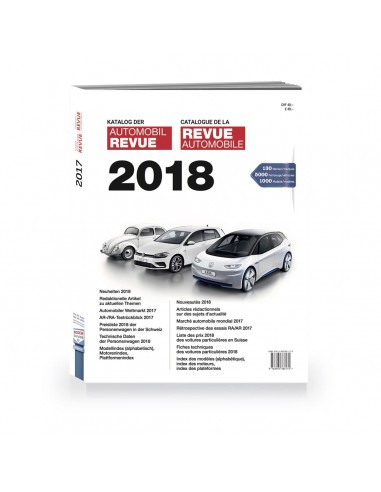 2018 AUTOMOBIl REVUE JAHRESKATALOG DEUTSCH FRANZÖSISCH