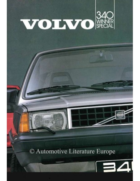 1986 VOLVO 340 WINNER SPECIAL BROCHURE NEDERLANDS