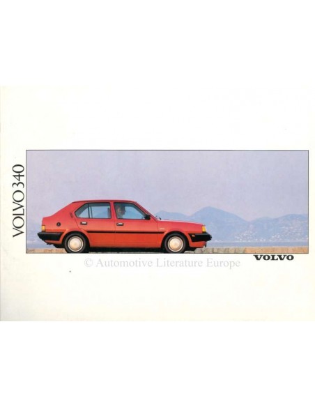 1990 VOLVO 340 BROCHURE NEDERLANDS