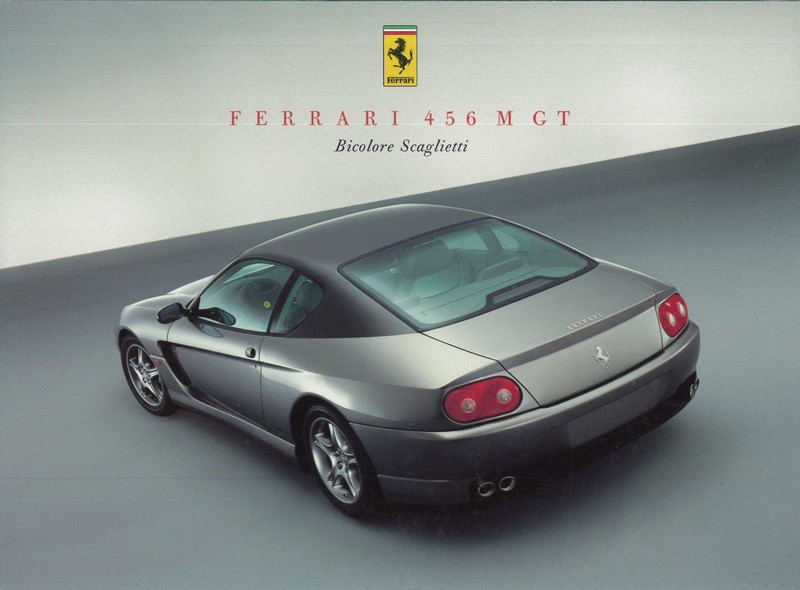 2002 ferrari 456m gt bicolore scaglietti leaflet