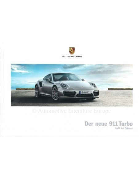 2016 PORSCHE 911 TURBO HARDCOVER BROCHURE GERMAN