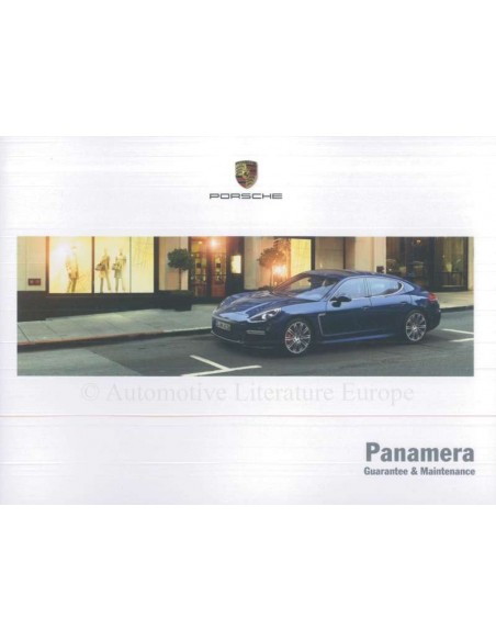 2016 PORSCHE PANAMERA GUARANTEE & MAINTENANCE DUTCH