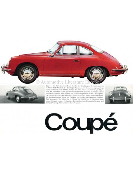 1964 PORSCHE 356 C BROCHURE DUITS