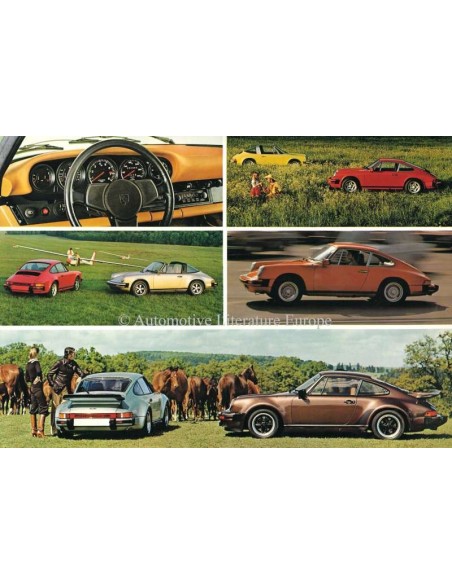 1976 PORSCHE 911 / CARRERA / TURBO BROCHURE GERMAN