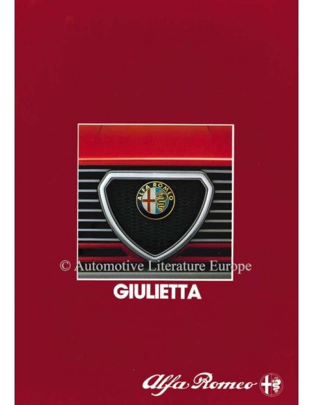 1983 ALFA ROMEO GIULIETTA PROSPEKT NIEDERLANDISCH