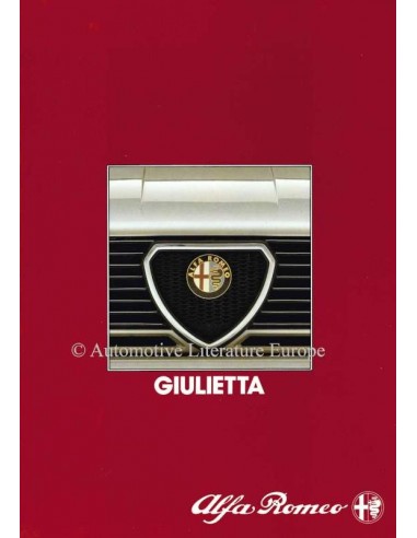 1984 ALFA ROMEO GIULIETTA PROSPEKT NIEDERLÄNDISCH