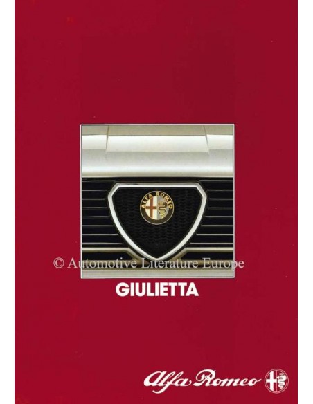 1984 ALFA ROMEO GIULIETTA PROSPEKT NIEDERLÄNDISCH