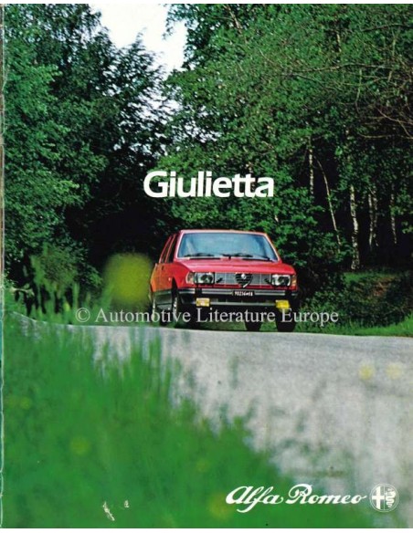 1981 ALFA ROMEO GIULIETTA PROSPEKT NIEDERLÄNDISCH