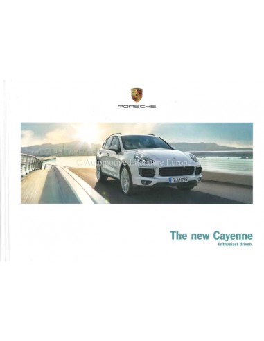 2015 PORSCHE CAYENNE HARDBACK BROCHURE ENGLISH