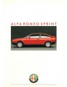 1988 ALFA ROMEO SPRINT QV BROCHURE NEDERLANDS