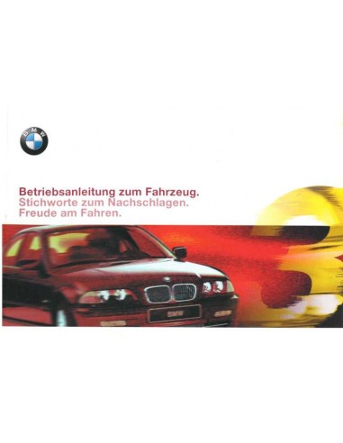 2000 BMW 3 SERIEN LIMOUSINE BETRIEBSANLEITUNG DEUTSCH