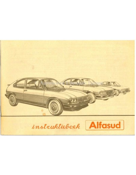 1982 ALFA ROMEO ALFASUD BETRIEBSANLEITUNG NIEDERLÄNDISCH