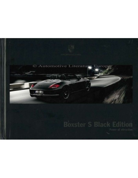 2011 PORSCHE BOXSTER S BLACK EDITION HARDCOVER BROCHURE ENGELS